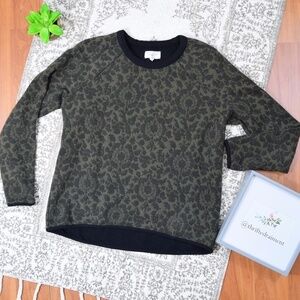 Lou & Grey Fleur Jacquard Textured Sweater